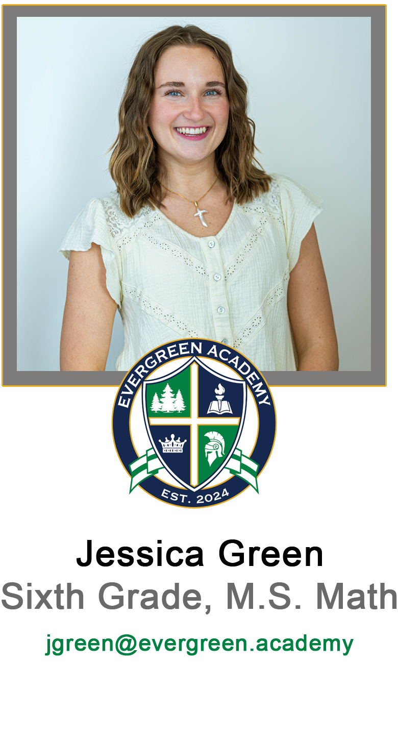 Jessica Green, Sixth Grade, M.S. Math